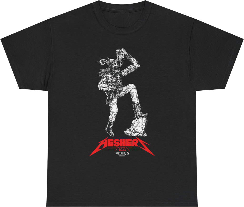 T-Shirt — 'Hesher' Skull Rocker Graphic Tee (Vintage Metal Band Style)