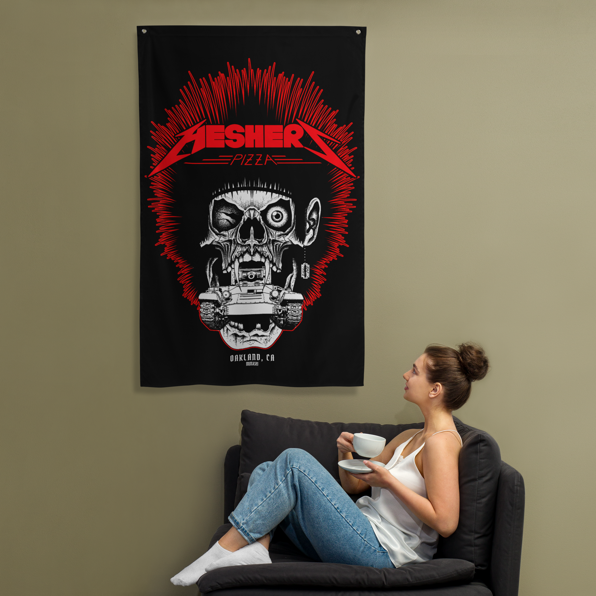 HESHER'S PIZZA War Banner