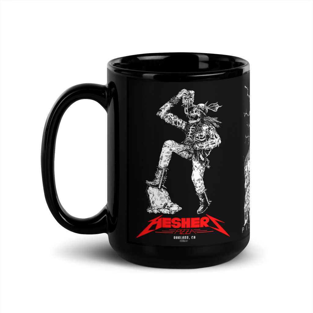 PIZZA IS WAR Hesher's Pizza Coffee Mug