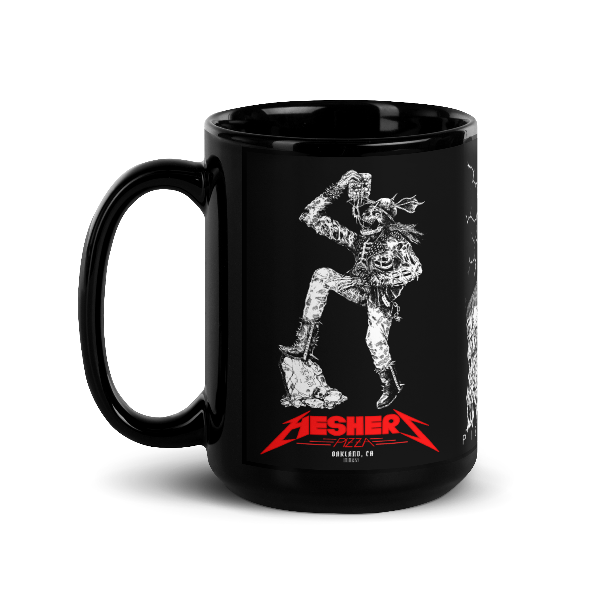PIZZA IS WAR Hesher's Pizza Coffee Mug