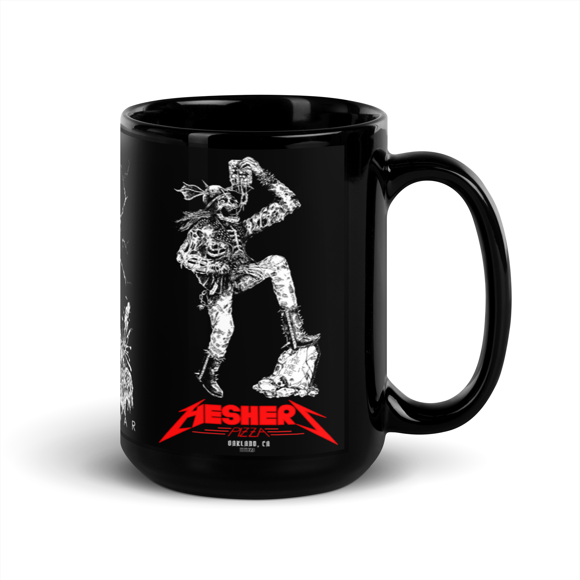 PIZZA IS WAR Hesher's Pizza Coffee Mug